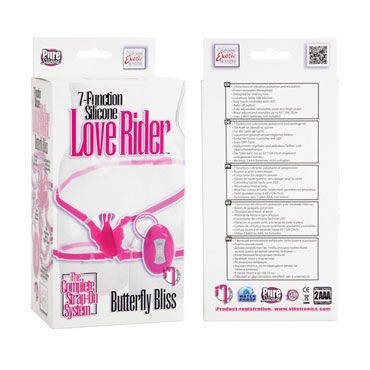 California Exotic Love Rider Butterfly Bliss, розовая