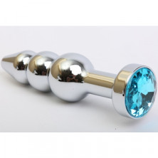 4sexdream Анальная ювелирка елочка, серебристый/голубой