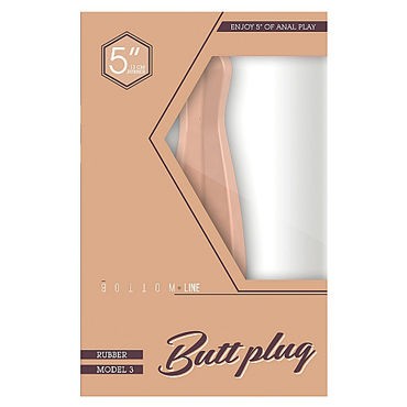 Shots Toys Bottom Line Butt plug Model 3, 13 см телесная