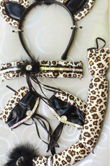 Le Frivole Luxe Леопард Аксессуары, белый