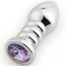 Play Secrets Thread Butt Plug, серебристый/светло-фиолетовый