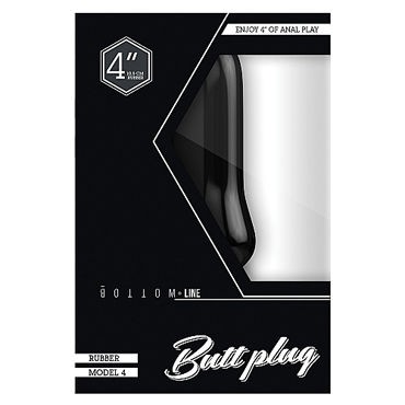 Shots Toys Bottom Line Butt plug Model 4, 10 см черная