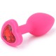 Funny Steel Anal Plug Silicone Small, розовый/фиолетовый