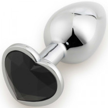 Play Secrets Anal Plug Heart Shape Small, серебристый/