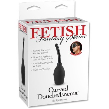 Pipedream Fetish Fantasy Series Curved Douche/Enema, черный
