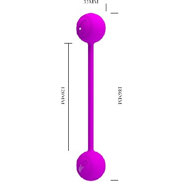 Baile Pretty Love Kegel Ball III, фиолетовый
