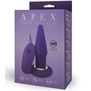Seven Creations Apex Butt Plug Large, фиолетовая