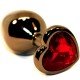 4sexdream Анальная ювелирка Сердце S, черный/красный