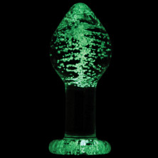 NS Novelties Firefly Glass Plug Large, светящаяся в темноте