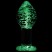 NS Novelties Firefly Glass Plug Large, светящаяся в темноте