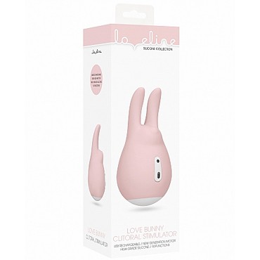 Shots Loveline Clitoral Stimulator Love Bunny, розовый