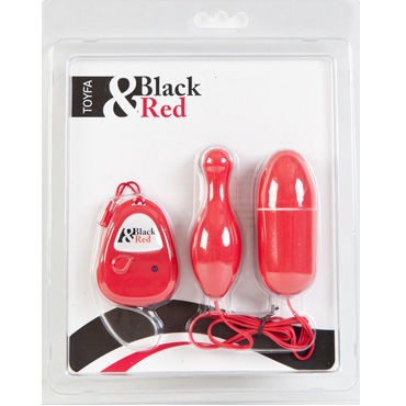 Toyfa набор виброяиц, красный