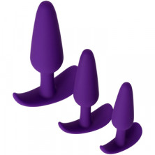 Toyfa A-toys Butt Plugs Set, фиолетовый