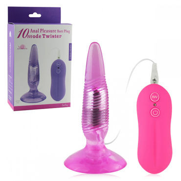 Howells Aphrodisia Anal Pleasure Butt Plug Twister, розовый