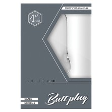 Shots Toys Bottom Line Butt plug Model 4, 10 см прозрачная