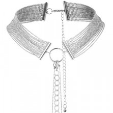 Bijoux Magnifique Metallic chain Choker, серебристый