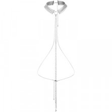 Bijoux Magnifique Metallic chain Choker, серебристый