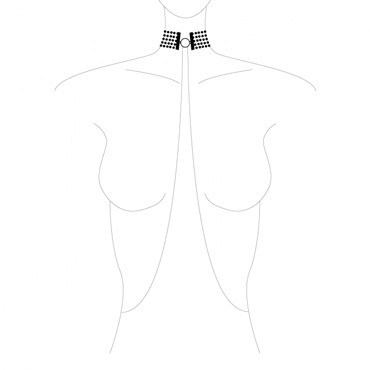 Bijoux Magnifique Metallic chain Choker, серебристый