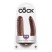 Pipedream King Cock U-Shaped Large Double Trouble, коричневый