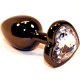 4sexdream Анальная ювелирка Сердце S, черный/прозрачный