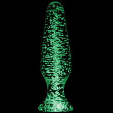 NS Novelties Firefly Glass Tapered Plug, светящаяся в темноте