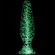 NS Novelties Firefly Glass Tapered Plug, светящаяся в темноте