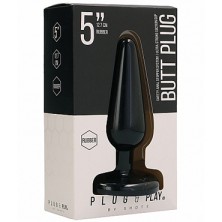 Shots Plug&Play Butt Plug Basic 12,7см, черная