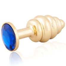 LoveToys Butt Plug Gold, синий