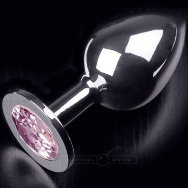 Пикантные штучки Большая анальная пробка, серебристая