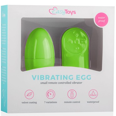 Easytoys Remote Control Vibrating Egg, зеленое