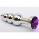 4sexdream Анальная ювелирка елочка, серебристый/фиолетовый