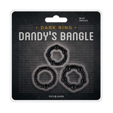 Toyz4lovers Dandys Bangle Cock Ring Kit, черный