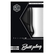 Shots Toys Bottom Line Butt plug Model 4, 13 см черная