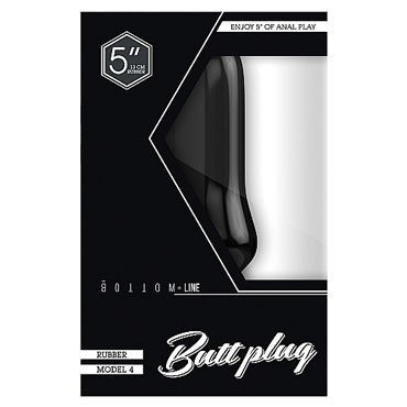 Shots Toys Bottom Line Butt plug Model 4, 13 см черная