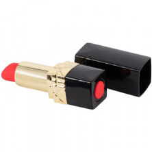 White Label Вибратор-помада, красно-черно-золотой