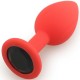 Play Secrets Silicone Butt Plug Small, красный/черный