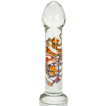 California Exotic Inked Glass Probe, прозрачная