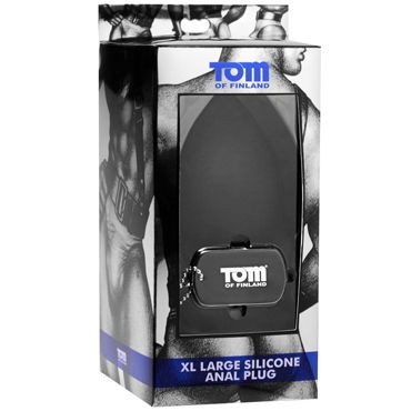 Tom of Finland XL Large Silicone Anal Plug, черная