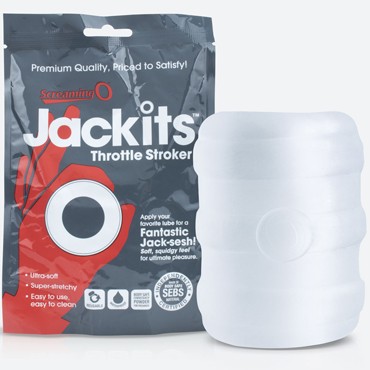 Screaming O Jackits Throttle Stroker, белый
