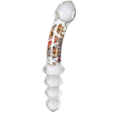 California Exotic Inked Glass Dual Probe, прозрачная