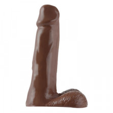 Pipedream Basix Rubber Works Dong 20 см, коричневый