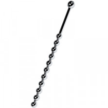 ToyFa Metal Уретральный плаг-бусины длинный, серебристый