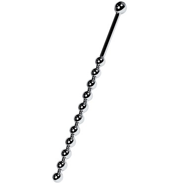 ToyFa Metal Уретральный плаг-бусины длинный, серебристый