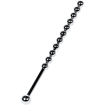 ToyFa Metal Уретральный плаг-бусины длинный, серебристый