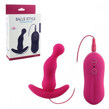 Howells Aphrodisia Balls Style Vibrating Anal Plug, розовый