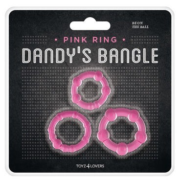 Toyz4lovers Dandys Bangle Cock Ring Kit, розовый