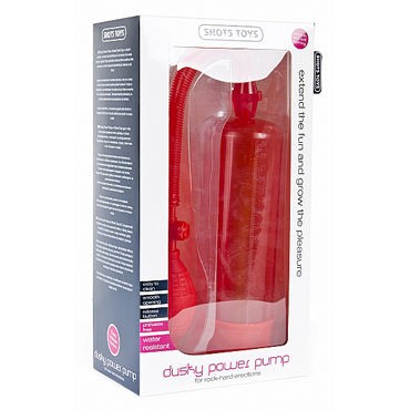 Shots Toys Dusky Power Pump, красная