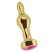 Shots Toys R8 Gold Plug Rose Red Sapphire