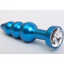 4sexdream Анальная ювелирка елочка, синий/прозрачный