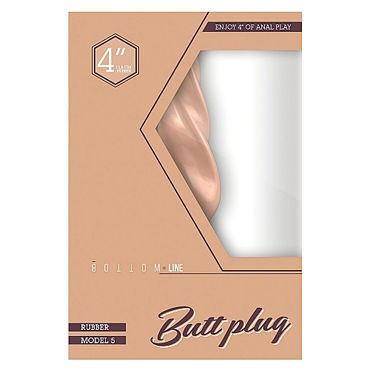 Shots Toys Bottom Line Butt plug Model 5, 10 см телесная